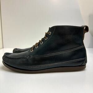 EUC Oak Street Bootmakers Camp Boot Navy Blue Chromexcel Ranger Moc Made USA 10